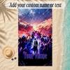 Beach TowelSolo Leveling Custom Name Text Personalized Soft Towel for Beach Pool Indoor Home Decor Gift
