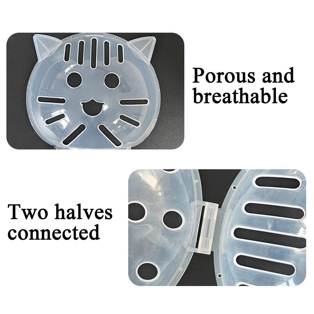 Cat Bubble Muzzle Breathable Sturdy Muzzle Mask Cat Head Cover Space Hood Protective Helmet Anti-bite Pet Grooming Supplies