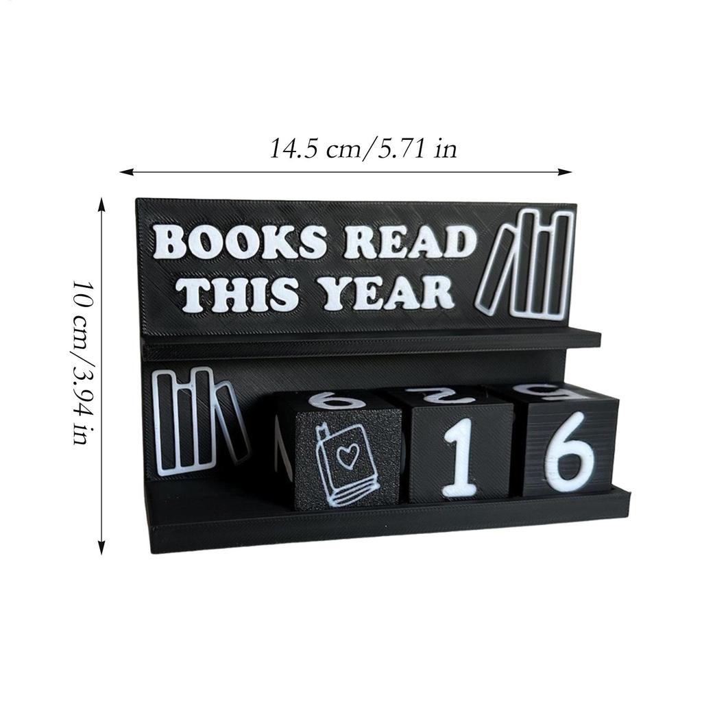 Buchlesezähler Modernes Lese-Tracking-Schild Für Klassenzimmer Bibliothek Nachttisch Schüler Lehrer Leseherausforderung Geschenk