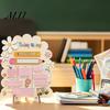 Dekoratives Kreideschild Erster Schultag Schild, Wiederverwendbares Holz-Kreidetafel für Kinder, Rücktisch-Displaytafel für Dekorationen Zubehör Kindergarten