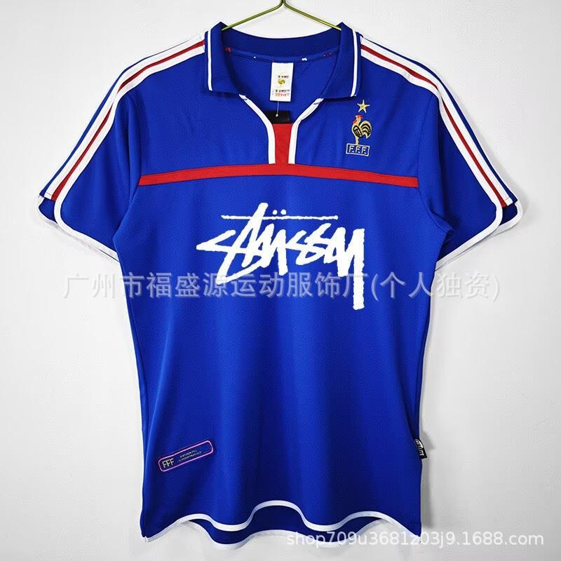 Retro Jersey Brazil Argentina Germany England Portugal Spain Signature Short Sleeved Football