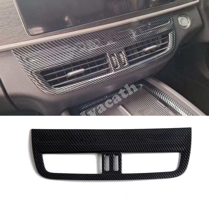 For BYD M6 2025 2026 ABS carbonfiber front rear center air conditions outlet cover side AC vent cover interior accessories