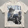 Maglietta di Frank Sinatra, Maglietta Vintage di Frank Sinatra, T-Shirt Grafica Rosa, Regalo per Appassionato di Musica Retrò, Maglietta Estetica Old Hollywood, Regalo