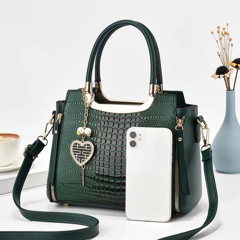 New Fashion Crocodile Pattern Women's Handbag Simple Elegant Personality Shoulder Crossbody Bag
