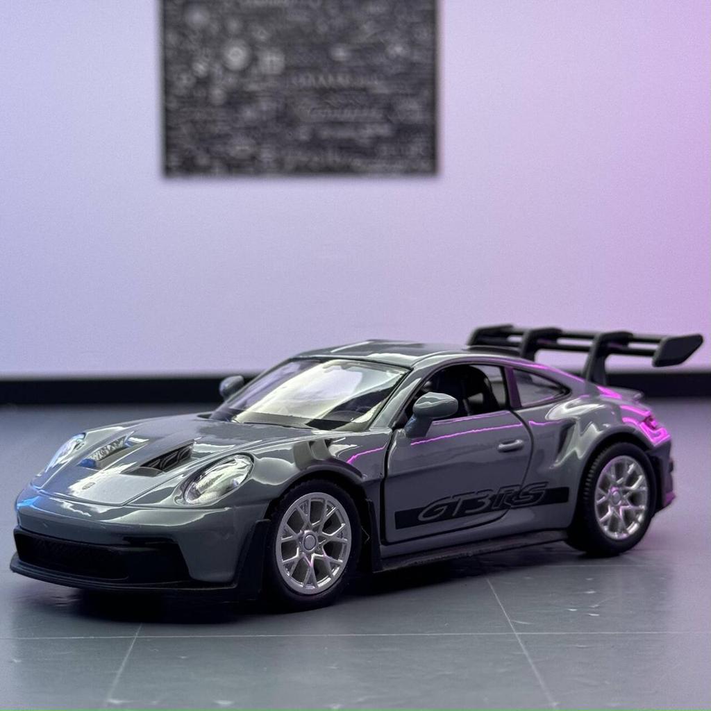 Porsche 911 GT3 RS Supercar Match Version 5 Inch Metal Car Simulation Diecast & Toy Vehicle RMZ City 1:36 Alloy Model Birthday Gifts