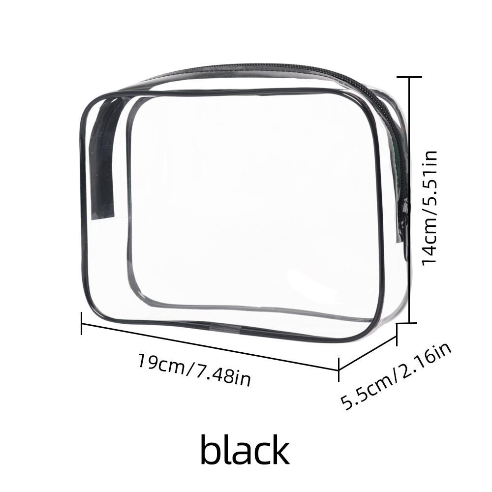 Pvc Transparent Travel Makeup Bag With Multipurpose Storage For Airport Security Screening
