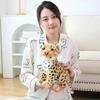 Cotton Simulated Stuffed Toy Soft Plush Realistic Stuffed Lion Doll Plush Leopard Toy  Kids Toys