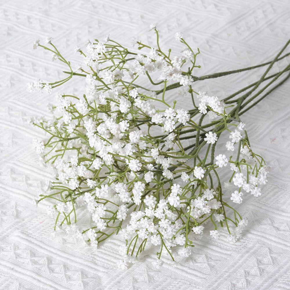 Soft Rubber Gypsophila Flowers 52cm Length Simulated Flower Wedding Party Decoration