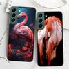 Flamingo Portrait Phone Case For Samsung Galaxy S22 S25 Ultra S21 S10 Plus S26 Edge S20 S23 S24 FE Cover Silicone Soft TPU C