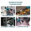 2 In 1 398VF 3000W Foldable Cordless Electric Air Blower Blowing Suction Leaf Blower Dust Cleaner For Makita 18V Battery