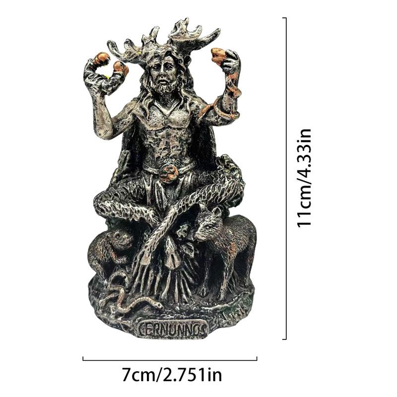 Resin Craft Garden Decoration Sitting Statue Sculpture Celtic God Figure Underworld Statue For Home Yard Decoration