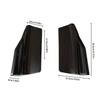 Universal Plastic Rear Diffuser Side Spats with Carbon Fiber Finish Vehicle Rear Bumper Corner Guards for Active Styling
