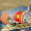 2982PCS Greek Trireme Building Blocks War Battle Ship Model Bricks Desktop Decoration Educational DIY Toy For Kids Holiday Gifts