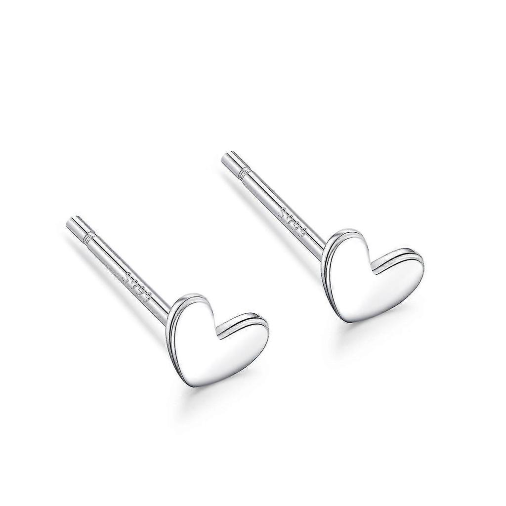 2 Pairs 999 Sterling Silver Stud Earrings, Hypoallergenic Studs, Small Earrings From 1.5mm To 4mm, Exquisite Jewelry For Women And Menheart Xq-ps
