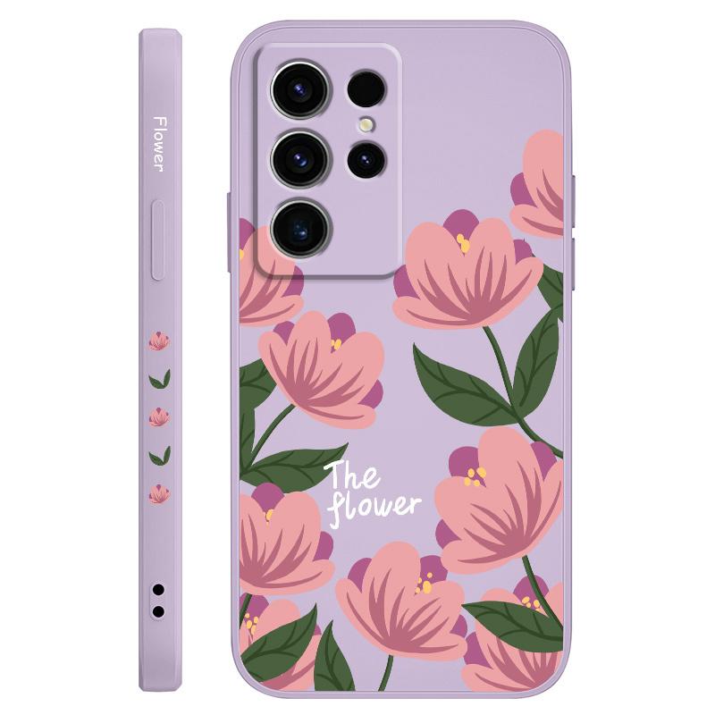Pink Primrose Phone Case For Samsung Galaxy S25 FE S24 S23 S22 S21 S20 S10 S10E Ultra Plus FE Note 20 Ultra Plus Cover
