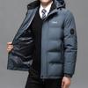 Dad Winter Coat Middle-aged Men's Fleece Thickened Down Cotton-padded Clothes Winter Grandfather Cotton-padded Jacket Middle-aged and Elderly