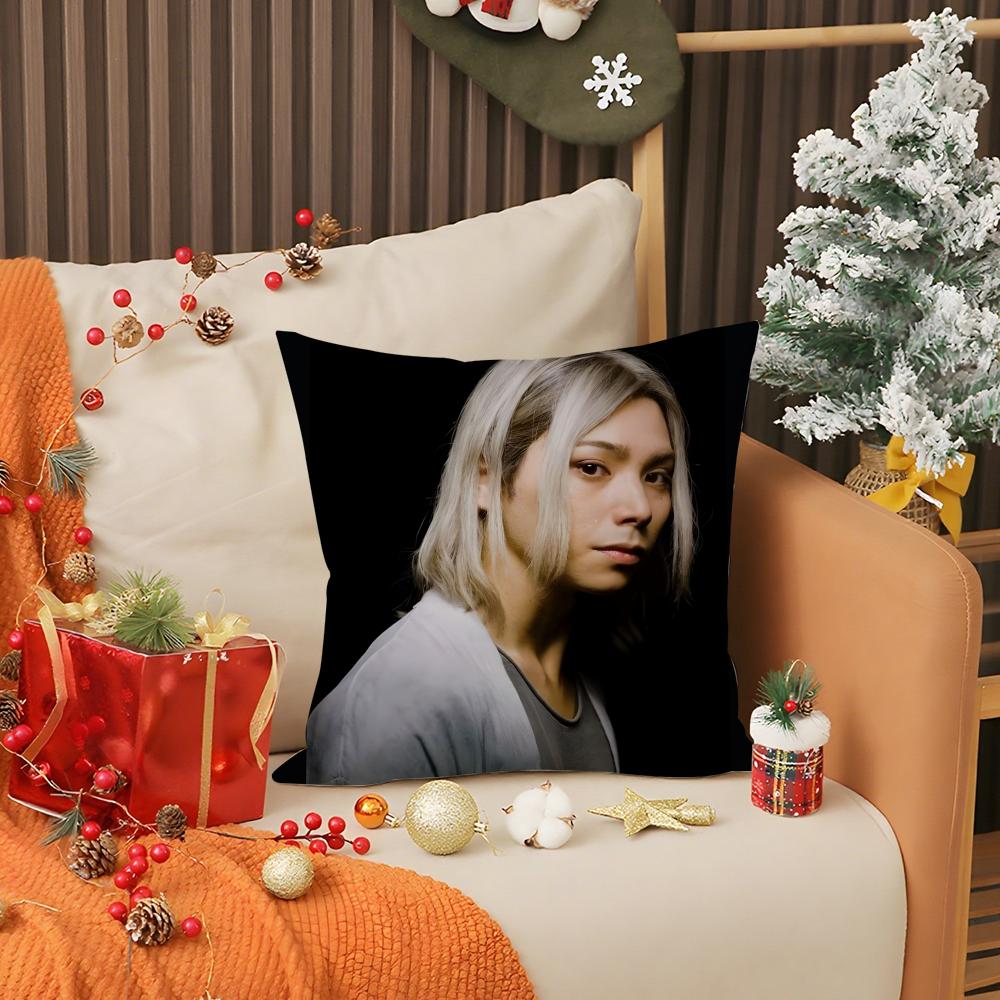 A-Alice In Borderland Pillow Case Living Room Sofa Decorative Cushion Cover Simple Household Light Luxury Printed Pillow