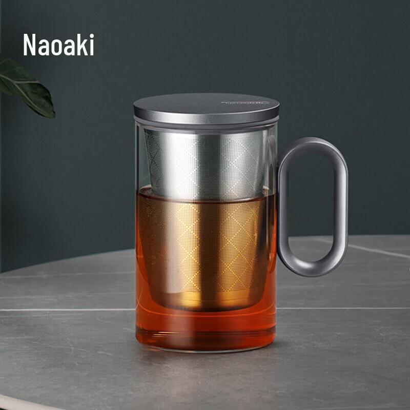 

ShineBright High Borosilicate Glass Tea Infuser Mug