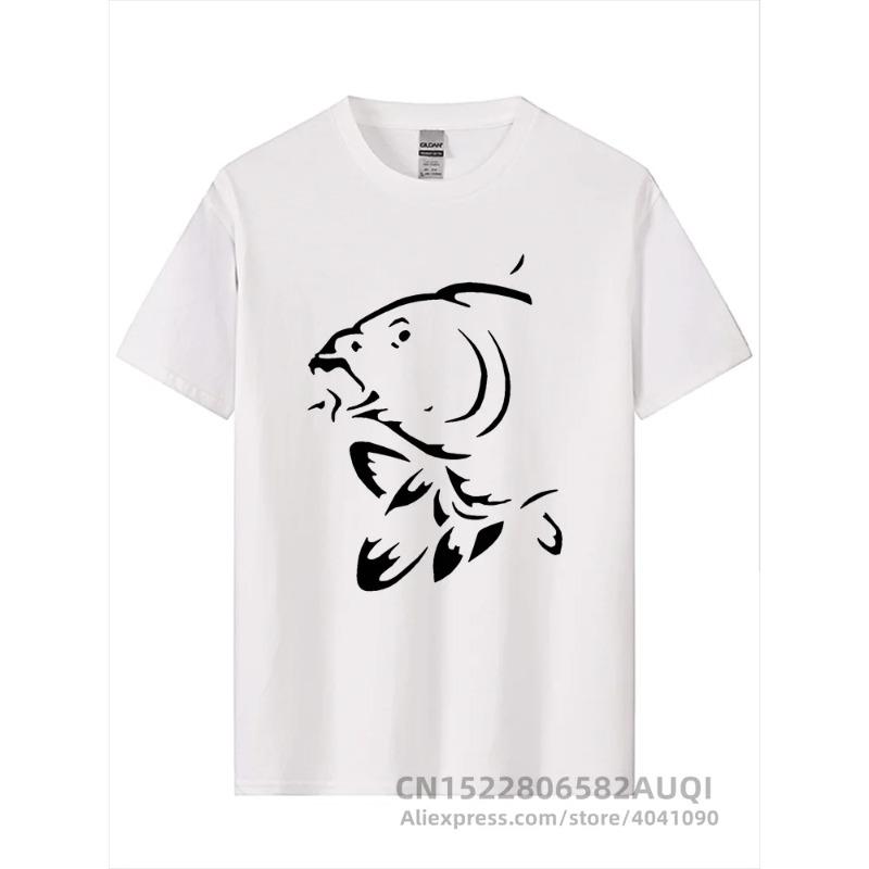 Summer Round Neck 3D Fish Print Top Fashionable Casual Short Sleeved Men's T-shirts