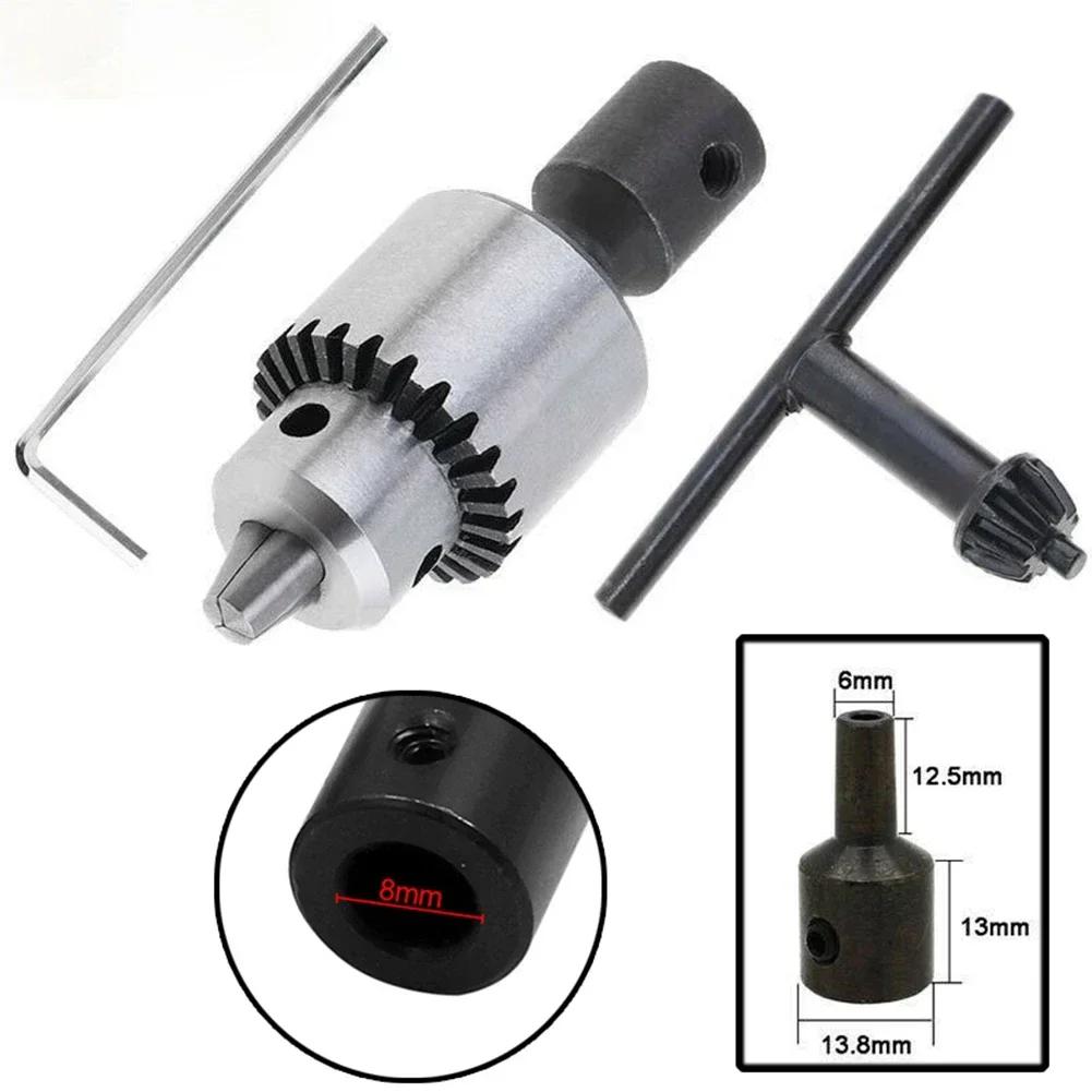 

Micro Motor Drill Chuck Clamping Range 0.3-4mm Taper Mounted Mini Metal Drill Chuck With T And L Spanner 4/5/6/8mm Connector