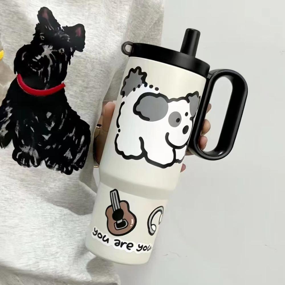 

720ml Vacuum Cup 316 Stainless Steel Thermal Bottle Creative Water Mug Birthday Gift білий