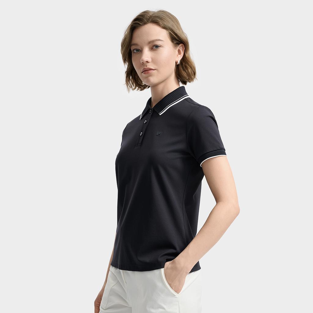 New FILA WHITE Polo Shirts Women's Legend Blue NV F11W533108F-NV