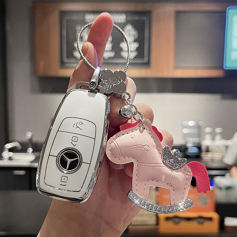 SFX1 For Mercedes-Benz A B C E S G-Class CLA CLS EQA EQB EQC GLA GLB GLC GLE GLS Car Zinc Alloy Key Case Key Bag Car Metal Key Shell