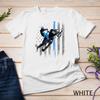 American Flag Snowmobile T Shirt Men Riding