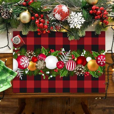 Christmas Placemats Cartoon Party Insulation Dining Table Christmas Atmosphere Placemats