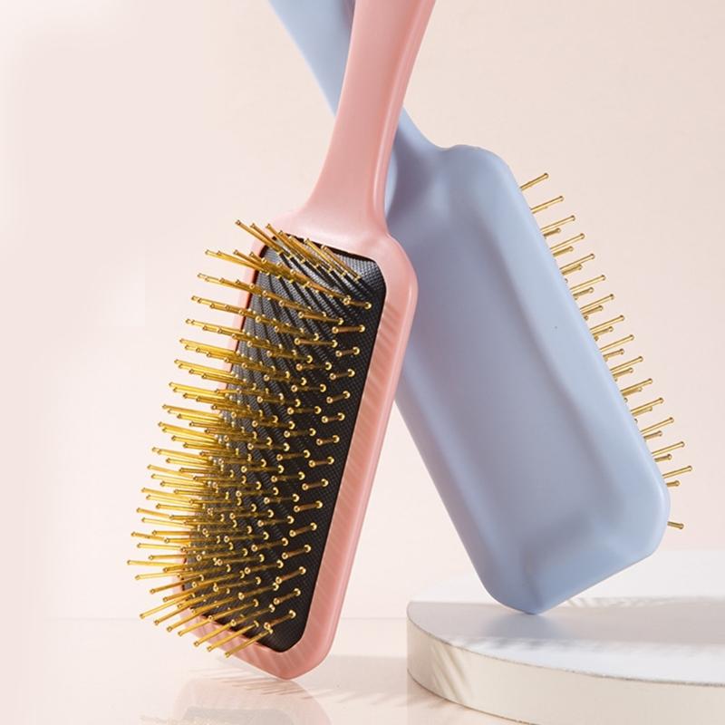 Detangling Massage Comb With Cushion Base Hair Brush And Durability ABS For Long Curly Hair Care