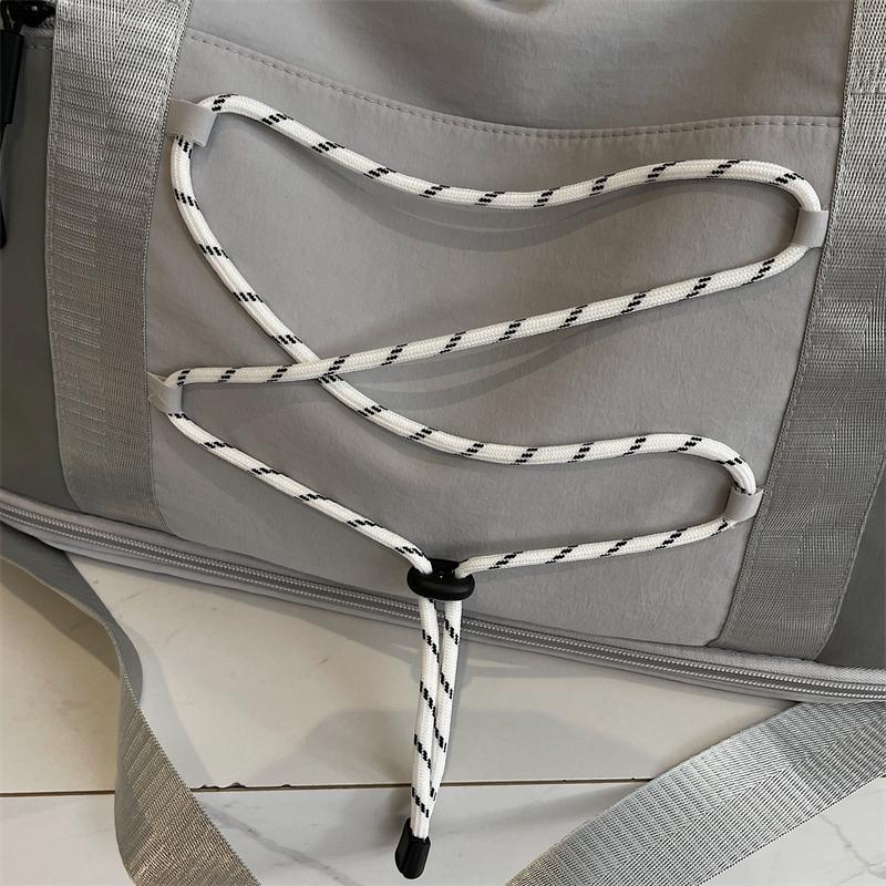 Casual Casual Tote Bag Lightweight Solid Color Travel Luggage Bag Drawstring Portable Oxford Cloth Shoulder Bag Travel