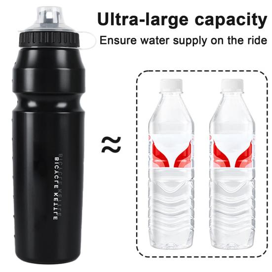 1000ml cyklistická láhev na vodu s prachotěsným víkem Velkokapacitní přenosná lehká outdoorová silniční horská kola Sportovní cestovní pohár na pití
