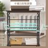 DEWEL Folding Desk with Storage Computer Telework 60cm X 30cm X 70cm Adjustable Easy Compact Shelf, Desk, Desk, (W) (D) (H), 3-Stage Shelf, Assembly,