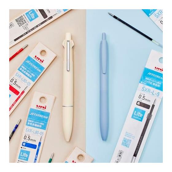 Mitsubishi Pencil Ballpoint Pen Refill Jet Stream Light Touch Ink 0.5 Black 10 Pieces SXRL5.24 10P