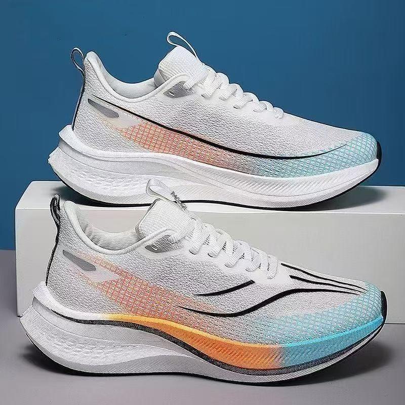 New Men's Shoes Breathable Mesh Breathable Running Shoes Gradual Change Four Seasons New Men's Casual Lightweight Sports Shoes