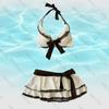 Ensemble Bikini d'Été Y2K pour Femmes Kawaii Rétro Streetwear Esthétique Harajuku Mode Années 2000 Décontracté Mignon Nœud Papillon nouvelle Jupe pour Femmes