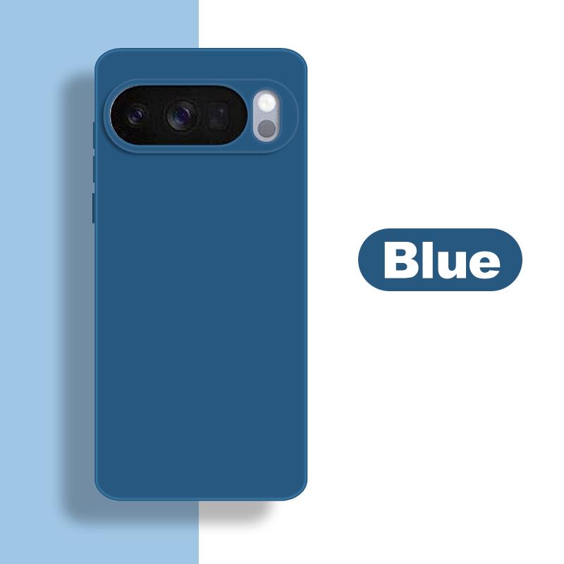 

For Google Pixel 10 Case Google Pixel 10 Cover Soft Liquid Silicone Bumper Shield Protective Phone Case On Pixel 10 Pro XL Funda Google Pixel 10 Pro XL синий