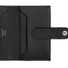 Hermes R.M.S 7 Silver Buckle Evergrain Calfskin Card Holder Unisex Card Holder Black H088008CK89