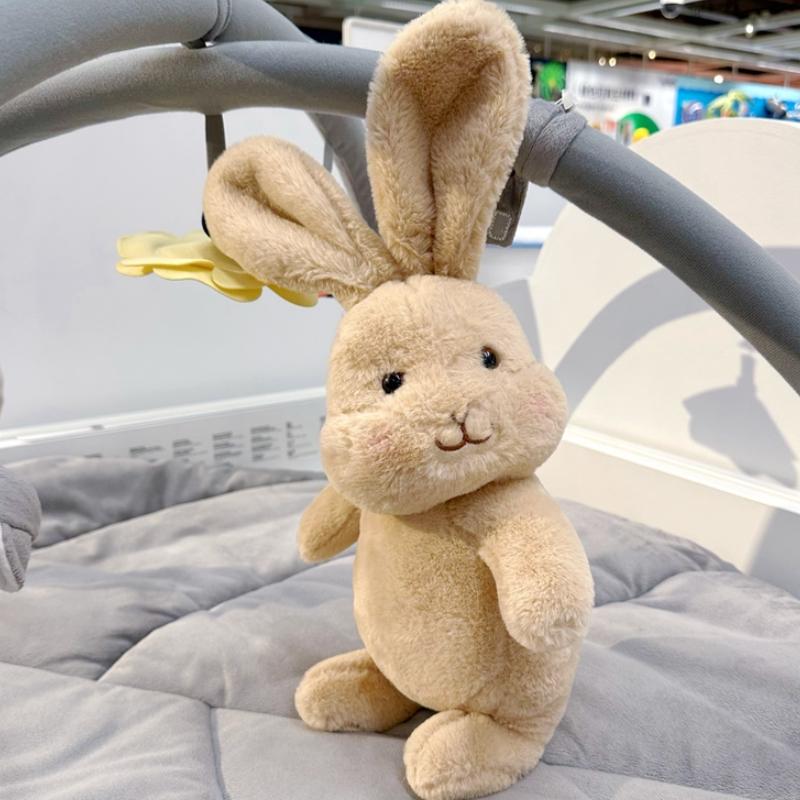 30/40cm INS Kawaii Denmark Rabbit Plush Toy Stuffed Brown Bunny Doll Baby Sleeping Plushie Pillow Birthday Gift For Kids Decor