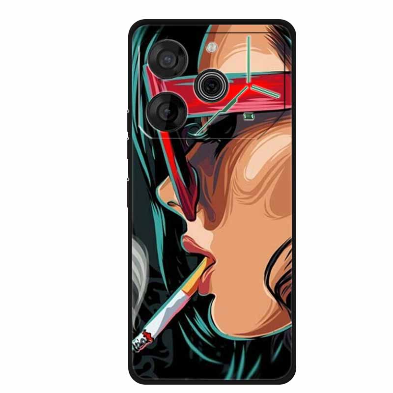 Für Tecno Pova 6 Neo Hülle Tiere TPU Weiches Silikon Rückabdeckung Handyhüllen für Tecno Pova 6Neo 6,78" Stoßfest Wolf Cool funda