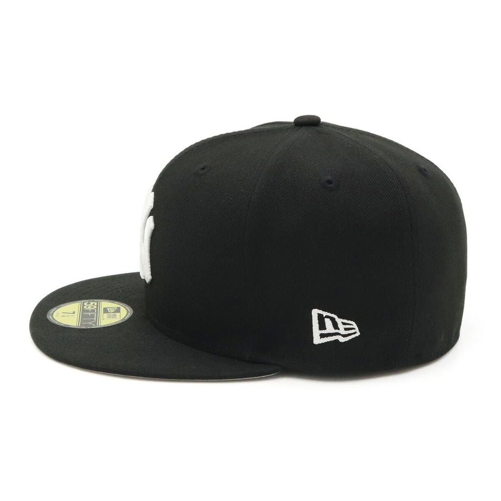 New Era 59FIFTY Cap MLB New York Yankees NY Black with Side Patch and Under Exclusive to and Also Gokyu Fifty 5950 hats with side patches and a flat A