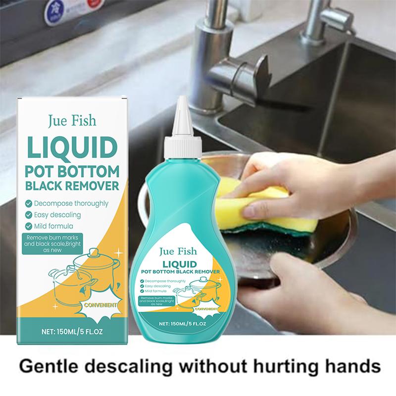 Gel Pot Bottom Black Remover Scale Heavy Oil Stain Cleaner 150ml Wash Pot Gel Cookware Blackening Agent Burnt Iron Pot Bottom