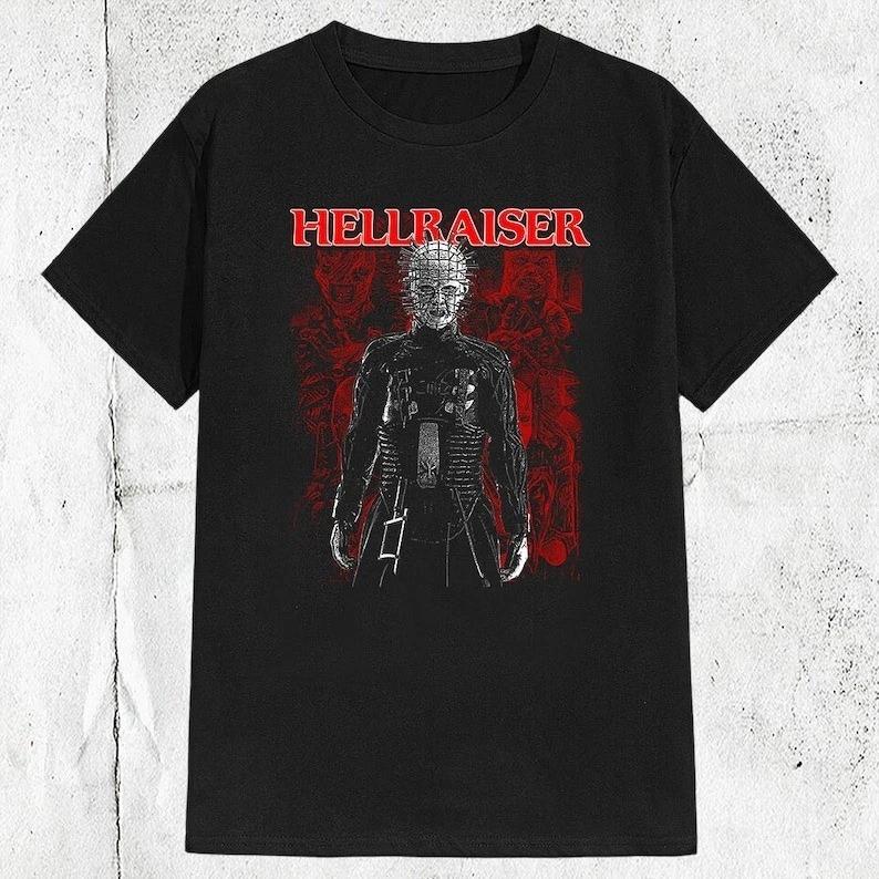 Vintage 80s Hellraiser Horror Movie Supernatural Classic T-shirt 4XL