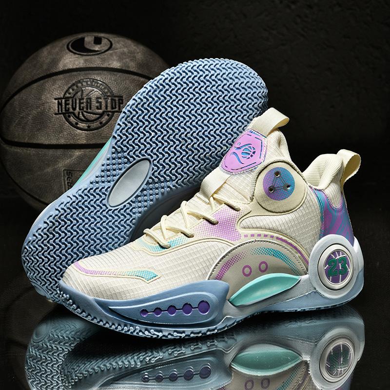 New Men's Sports Shoes Fashion Mesh Breathable Sports Casual Basketball Shoes