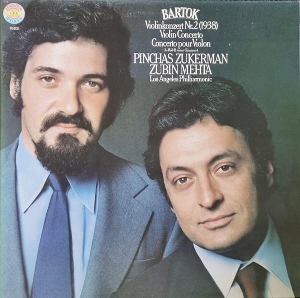 

LP Record BLA BARTK PINCHAS ZUKERMAN ZUBI Violin Concerto No.2 76831 CBS 1979 Germany Classical Used