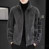Men's 2025 Autumn/Winter Lambswool Leather Jacket: Stylish, Thick, and Warm