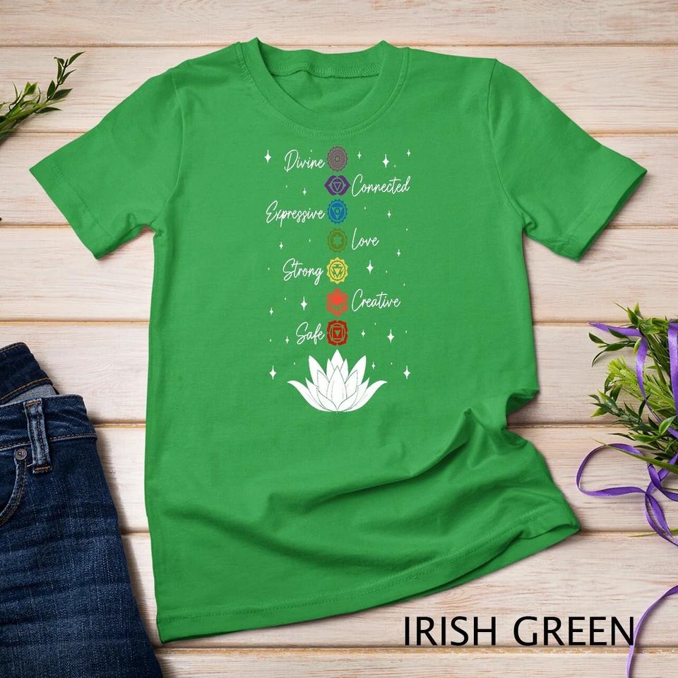 Chakra Lotus Flower Yoga Buddhism Meditation Spiritual T-Shirt Unisex T-shirt 3 XL