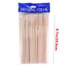 Disposable Elbow Material Straws Juice Drink Milk Tea Straws Random Color