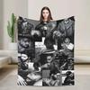 Maluma Colombian Singer Photo Collage Blankets Camping Flannel Throw Blanket For Bedroom Soft Warm Custom Quality Bedspread Gift