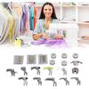 Presser Foot Sewing Machine Feet Kit, Professional Domestic Set Stainless Material Steel Suitable for Most Sewing Machines Multiple In One Set